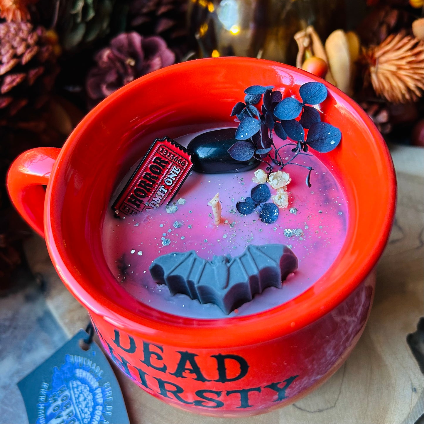 BOUGIE MUG DEAD THIRSTY/HORROR MOVIE - Senteur pop corn