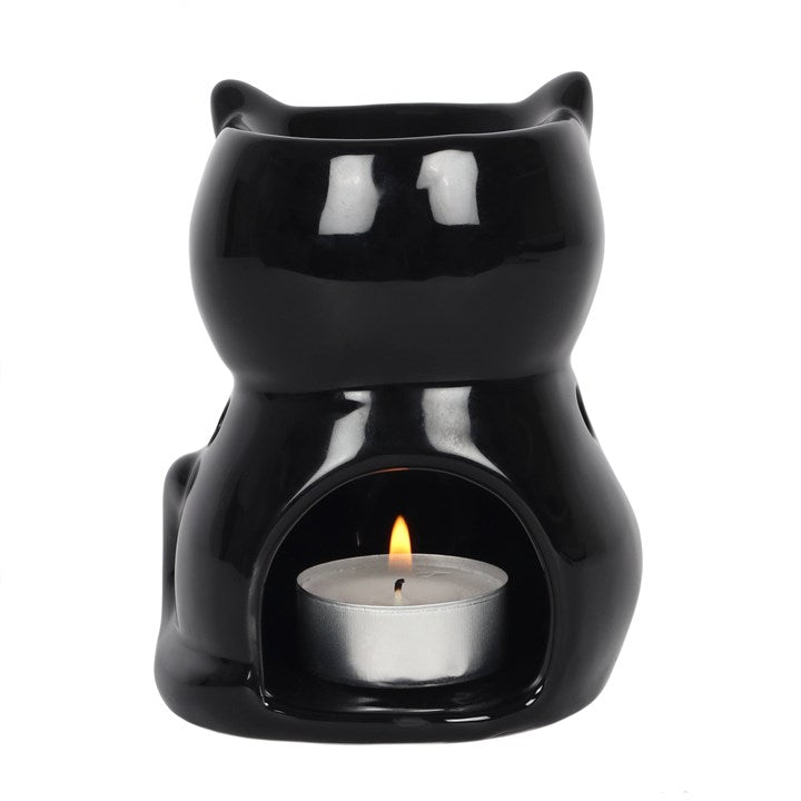 BRÛLEUR POUR FONDANTS PARFUMÉS - CHAT NOIR