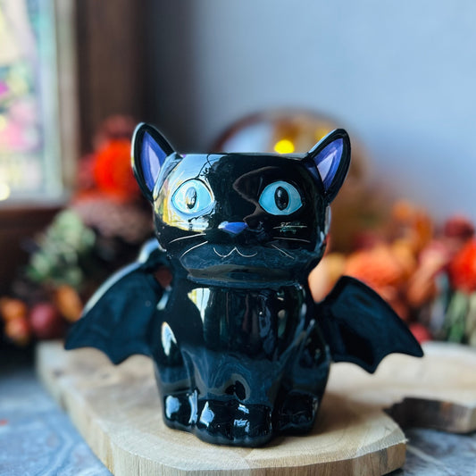 BRÛLEUR POUR FONDANTS PARFUMÉS - CHAT CHAUVE-SOURIS