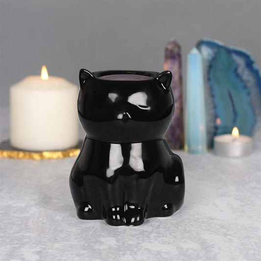 BRÛLEUR POUR FONDANTS PARFUMÉS - CHAT NOIR