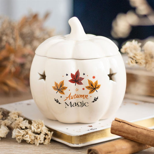 BRÛLEUR POUR FONDANTS PARFUMÉS - CITROUILLE BEIGE