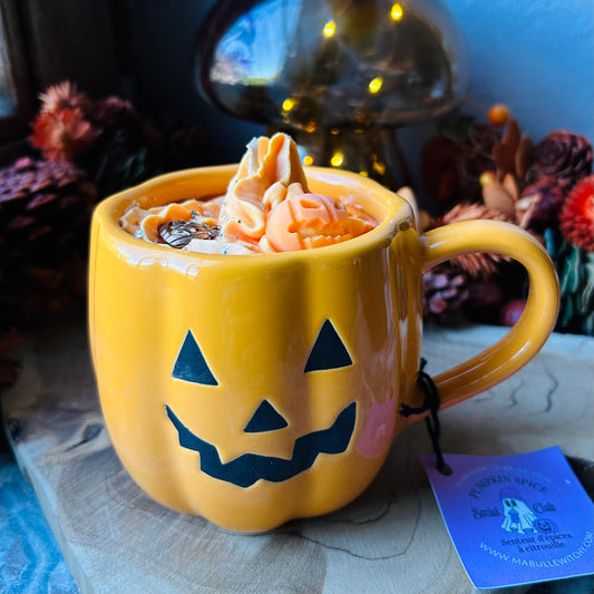 BOUGIE MUG PUMPKIN SPICE - Senteur d'épices à citrouille