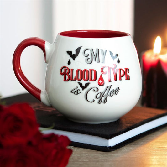 MUG MY BLOOD TYPE IS COFFEE